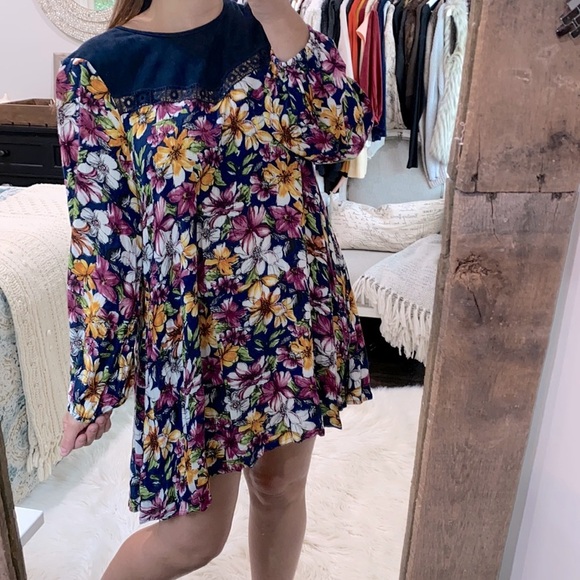 Umgee floral babydoll dress size medium - Picture 3 of 7